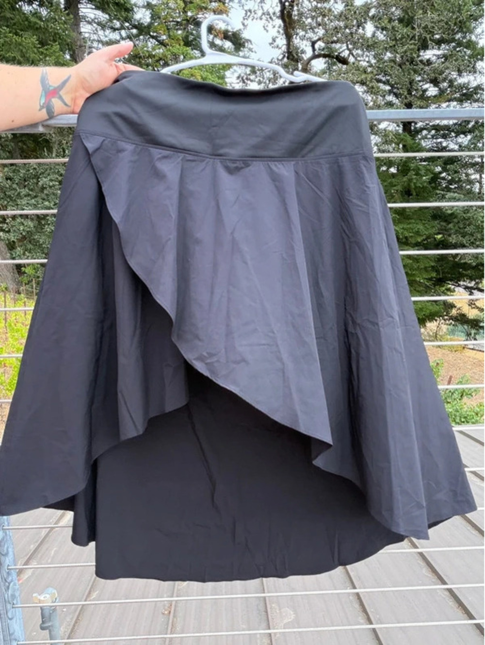 NWT Halara black a line stretchy skirt size 1X